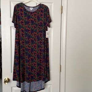 LuLaRoe Carly dress. Multi colored. Size medium